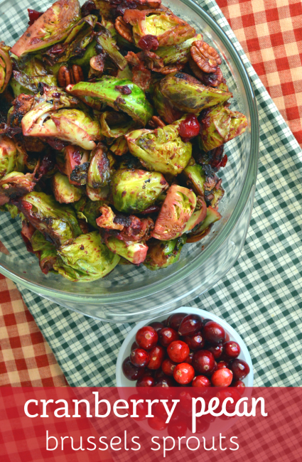 Cranberry Pecan Brussels Sprouts | Plaid and Paleo