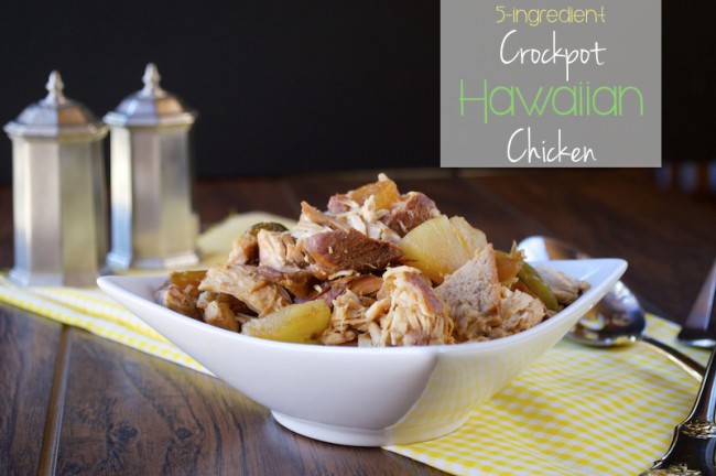 5-Ingredient Hawaiian Crockpot Chicken | Plaid & Paleo #paleo