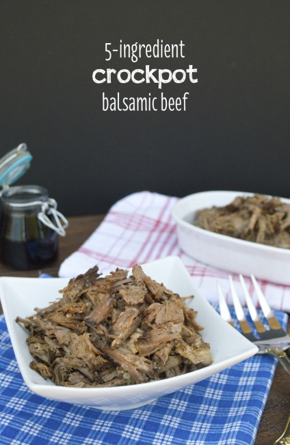 Crockpot Balsamic Beef | Plaid & Paleo