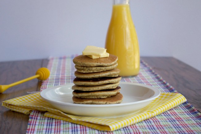 Lemon Poppyseed Pancakes | Plaid & Paleo