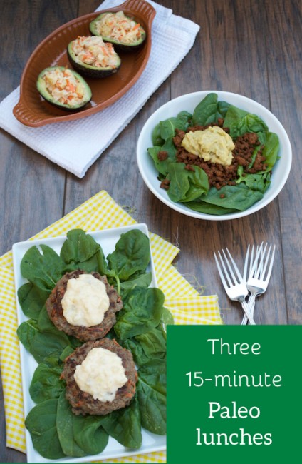 Three 15-Minute Paleo Lunches | Plaid & Paleo