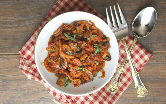 Roasted Red Pepper Pasta | The Eighty Twenty