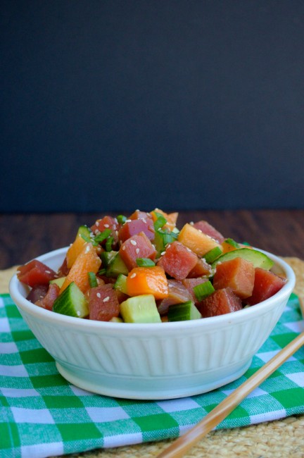 Summer Ahi Tuna Salad | Plaid and Paleo