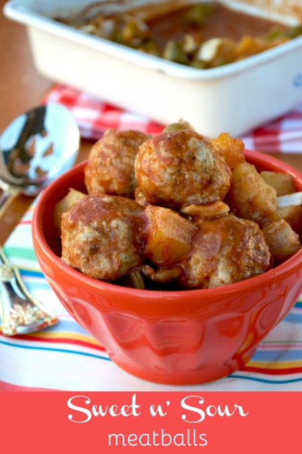 Sweet n' Sour Meatballs | Plaid and Paleo