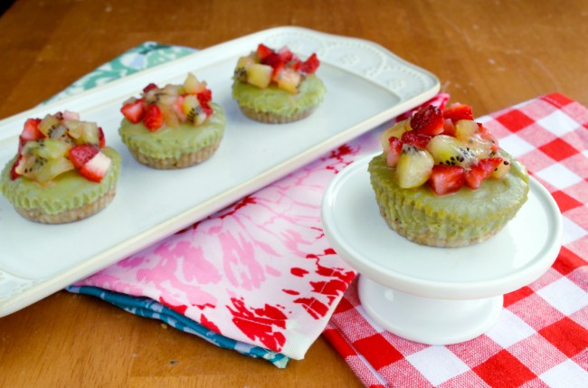 Avocado Cheesecake with Fruit Topping | Plaid and Paleo
