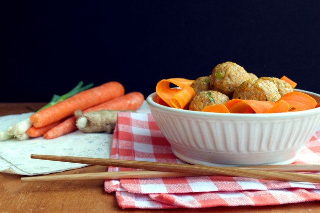 Carrot Ginger Meatballs | Plaid and Paleo