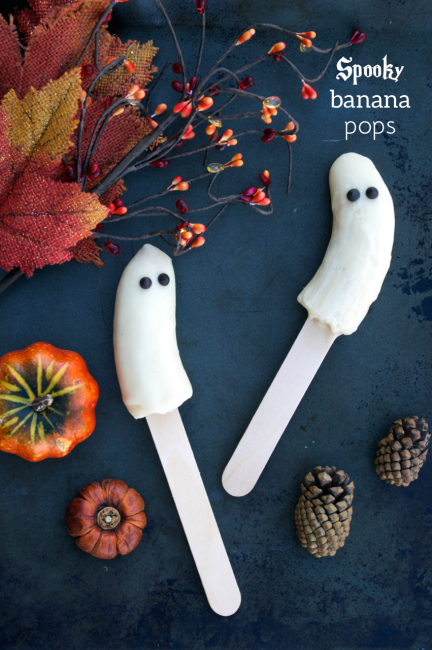 Spooky Banana Pops | Plaid and Paleo