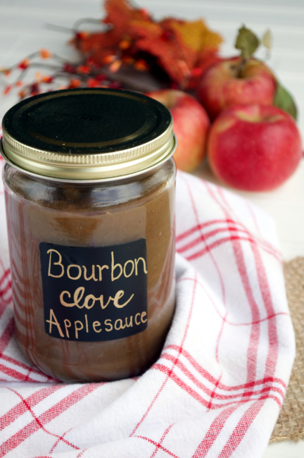 Bourbon Clove Applesauce | Plaid and Paleo