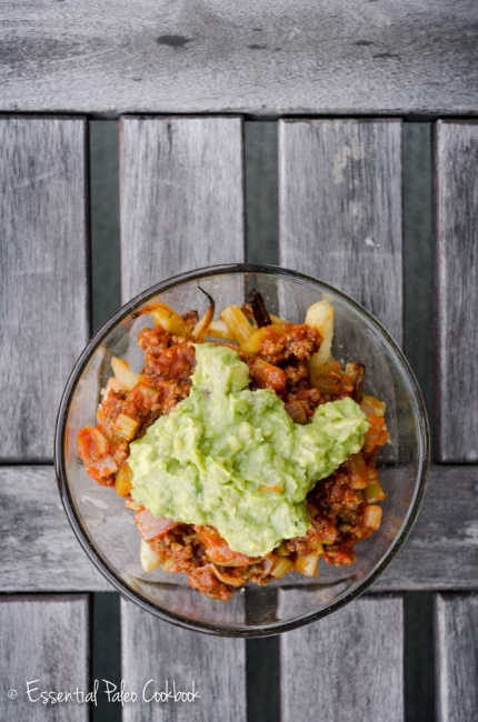 Chili Topped Parsnip Fries from The Essential Paleo Cookbook