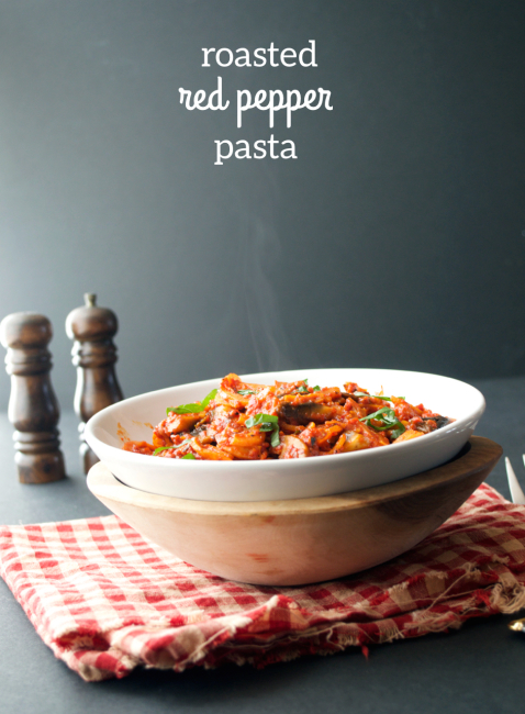 Roast Red Pepper Pasta | Plaid and Paleo