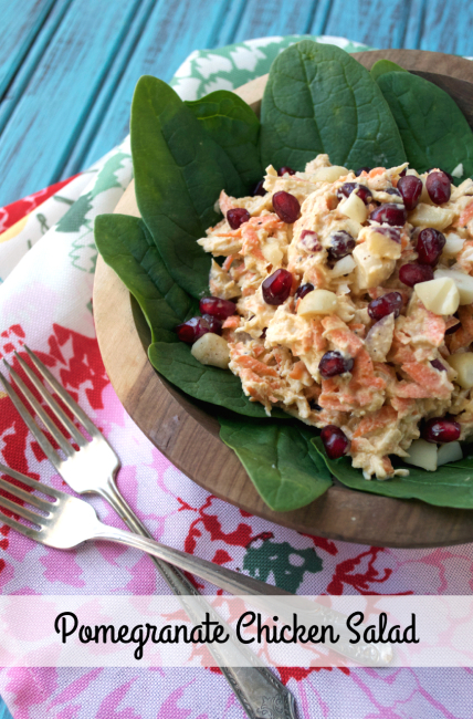 Pomegranate Chicken Salad | Plaid and Paleo