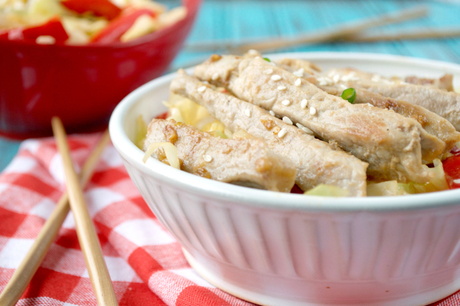 20-minute Asian Pork Stir fry | Plaid and Paleo