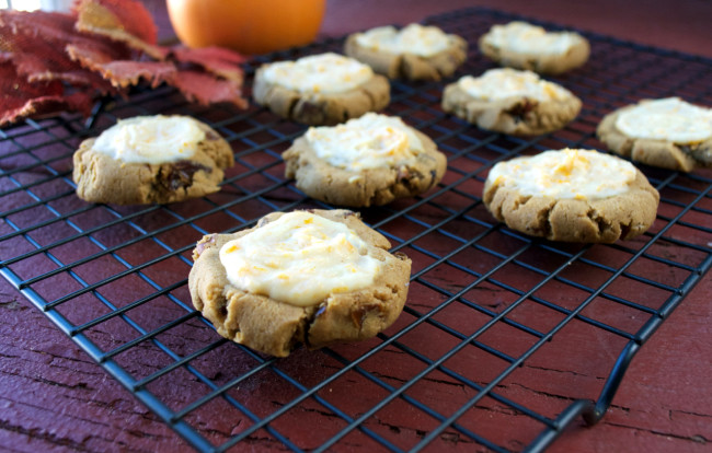 Paleo, Vegan Pumpkin Cookies with Orange Glaze | Plaid and Paleo