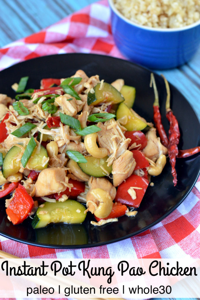 Paleo Instant Pot Kung Pao Chicken | Plaid and Paleo